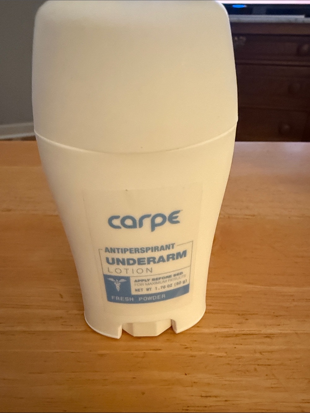 Carpe Fresh Powder Antiperspirant Underarm Lotion - White